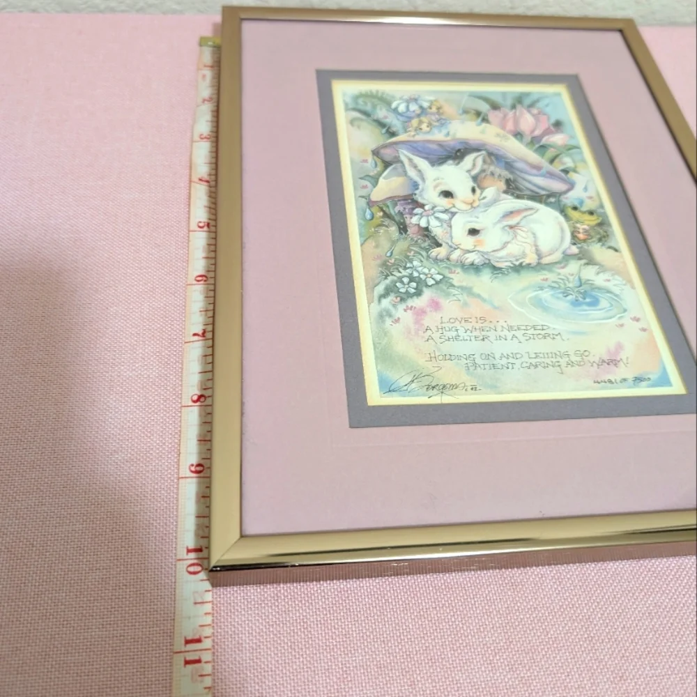 EUC•Signed 1992 Vintage Jody Bergsma Framed Art Print 4481 of 7500